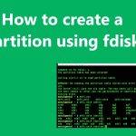 How to create a partition using fdisk